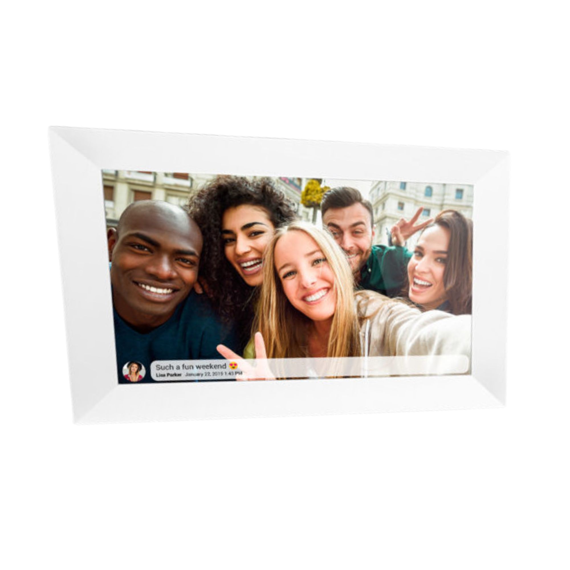 Photo Frame Digitale Wi-Fi Smart da 10", colore bianco, Mod. DPF-IR10W