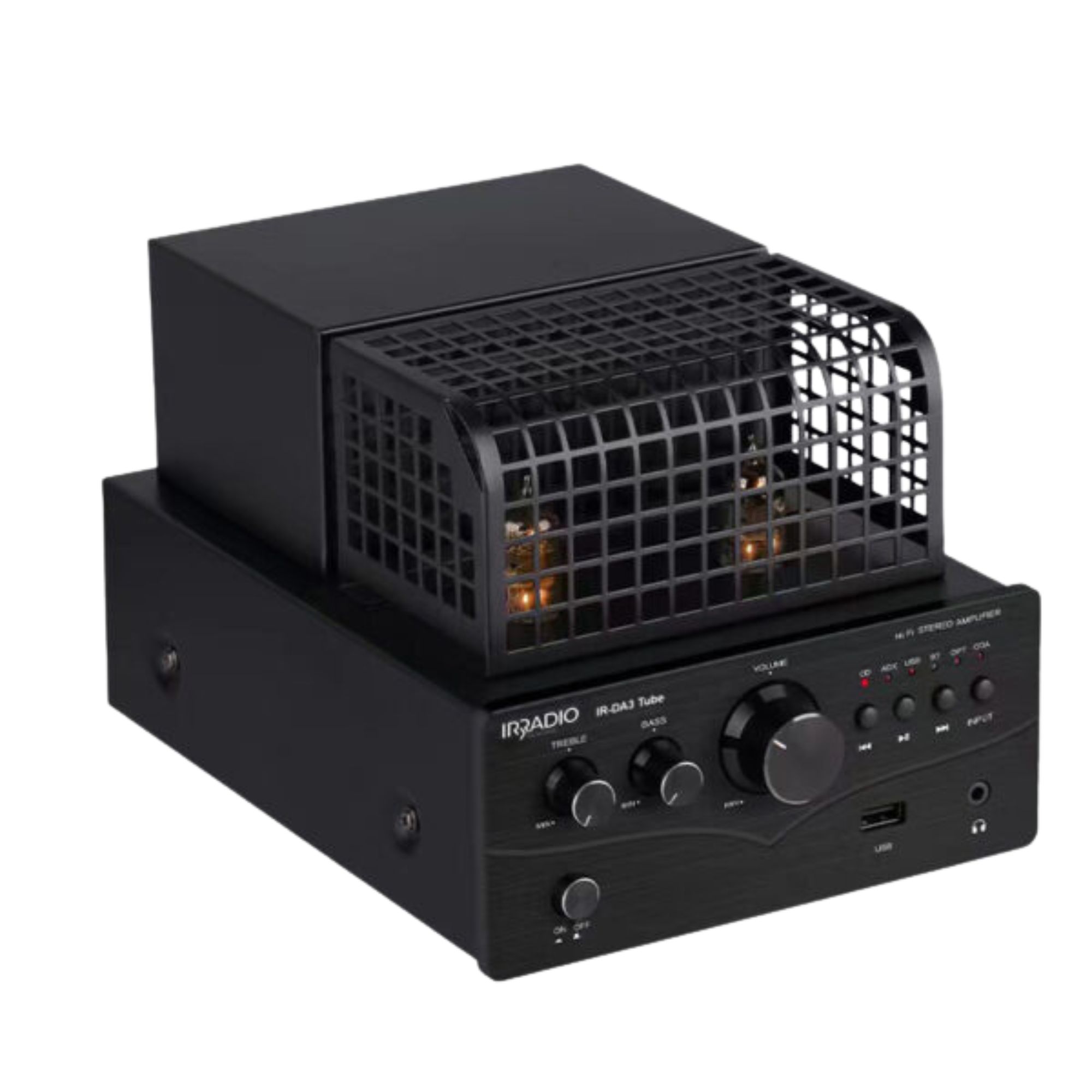 Amplificatore stereo hi-fi ibrido valvolare IR-DA3 Tube 4Ohm 50W RMS